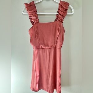 NEW SOCIALITE Dusty Rose Satin Cocktail Dress by Nordstrom Rack NWT